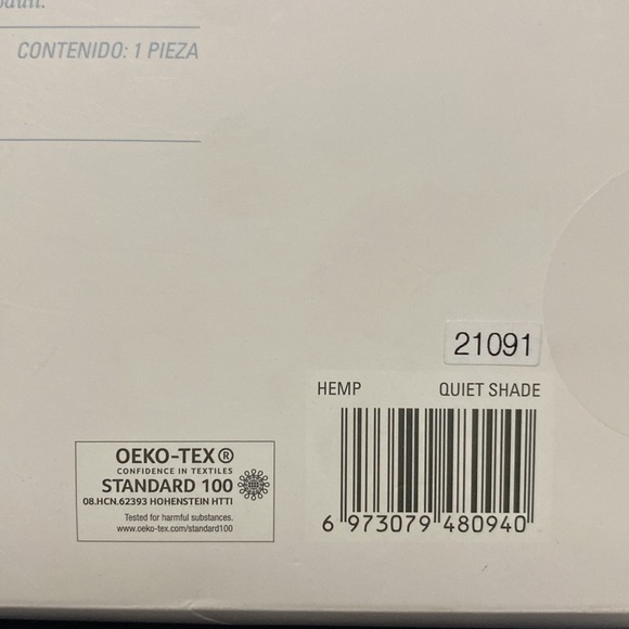 Hemp shower curtain by Nestwell, Size 72”x72” - Picture 4 of 4